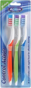 ACTIVE ORAL CARE CONTROL ACTION MEDIUM TANDENBORSTELS PAK 3 STUKS