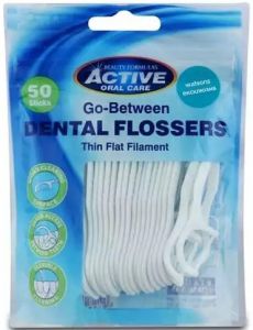 ACTIVE ORAL CARE GO-BETWEEN DENTAL FLOSSERS PAK 50 STUKS