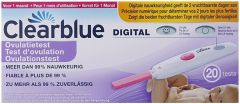 CLEARBLUE OVULATIETEST DIGITAL DOOSJE 20 STUKS