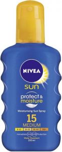 NIVEA SUN PROTECT & MOISTURE 15 MEDIUM ZONNEBRAND SPRAY 200 ML
