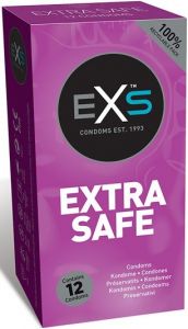 EXS EXTRA SAFE CONDOMS CONDOOMS DOOSJE 12 STUKS