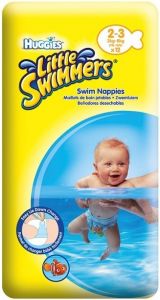 HUGGIES LITTLE SWIMMERS 2-3 3 KG-6 KG ZWEMLUIERS PAK 12 STUKS