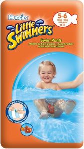 HUGGIES LITTLE SWIMMERS 5-6 12 KG-18 KG ZWEMLUIERS PAK 11 STUKS