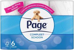 PAGE COMPLEET SCHOON TOILETPAPIER PAK 6 ROLLEN