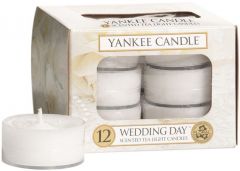YANKEE CANDLE WEDDING DAY TEA LIGHT CANDLES THEELICHTEN PAK 12 STUKS