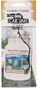 YANKEE CANDLE CLASSIC CAR JAR CLEAN COTTON AUTO LUCHTVERFRISSER PAK 3 X 10 GRAM