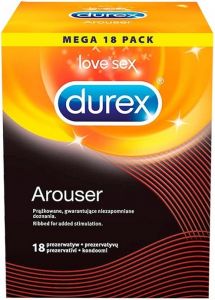 DUREX AROUSER RIBBED CONDOMS CONDOOMS DOOSJE 18 STUKS