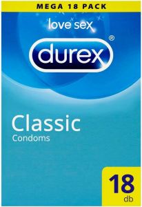 DUREX CLASSIC CONDOMS CONDOOMS DOOSJE 18 STUKS