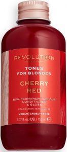 REVOLUTION HAIRCARE TONES FOR BLONDES CHERRY RED NON-PERMANENT COLOUR HAARKLEURING FLACON 150 ML