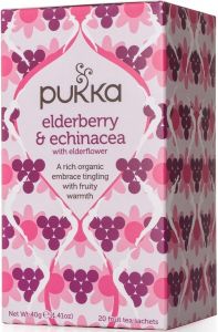 PUKKA ELDERBERRY & ECHINACEA THEE DOOSJE 20 ZAKJES