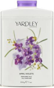 YARDLEY APRIL VIOLETS TALC TALKPOEDER BUS 200 GRAM