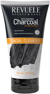 REVUELE CHARCOAL WITH BAMBOO & CITRUS EXTRACT FACIAL CLEANSER GEZICHTSREINIGER TUBE 150 ML