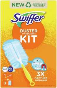 SWIFFER DUSTER KIT HOUDER + 3 DUSTERS SET 1 STUK