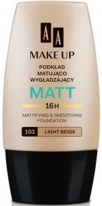 AA MAKE UP MATT 103 LIGHT BEIGE FOUNDATION FLACON 30 ML