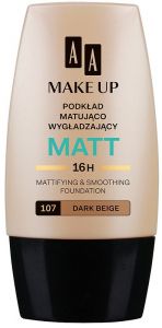 AA MAKE UP MATT 107 DARK BEIGE FOUNDATION FLACON 30 ML