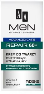 AA MEN ADVANCED CARE REPAIR 60+ REGENERATING FACE CREAM GEZICHTSCREME POMP 50 ML