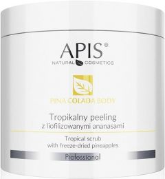 APIS PROFESSIONAL PINA COLADA BODY TROPICAL SCRUB BODYSCRUB POT 650 GRAM