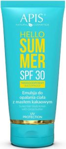 APIS HELLO SUMMER WATERPROOF SUNSCREEN BODYLOTION SPF 30 ZONNEBRAND TUBE 200 ML