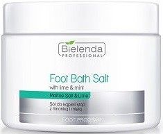 BIELENDA PROFESSIONAL FOOT BATH SALT WITH LIME & MINT VOETENBADZOUT POT 600 GRAM