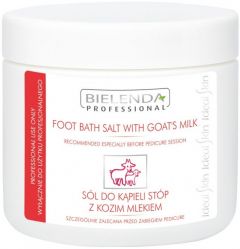 BIELENDA PROFESSIONAL FOOT BATH SALT WITH GOAT'S MILK VOETENBADZOUT POT 600 GRAM