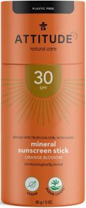 ATTITUDE SUN CARE MINERAL SUNSCREEN ORANGE BLOSSOM SPF 30 ZONNEBRAND STICK 85 GRAM