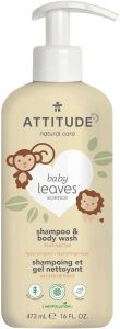 ATTITUDE BABY LEAVES 2-IN-1 PEAR NECTAR SHAMPOO & BODY WASH POMP 473 ML