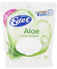 EDET ALOE VOCHTIG TOILETPAPIER PAK 40 STUKS