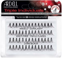 ARDELL TRIPLE INDIVIDUALS LONG BLACK LASHES NEPWIMPERS 56 STUKS