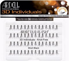 ARDELL 3D INDIVIDUALS DURALASH SHORT BLACK LASHES NEPWIMPERS DOOSJE 56 STUKS