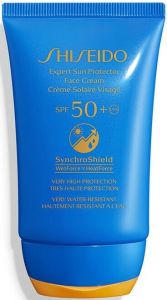 SHISEIDO SYNCHROSHIELD EXPERT SUN PROTECTOR SPF 50+ FACE CREAM TUBE 50 ML