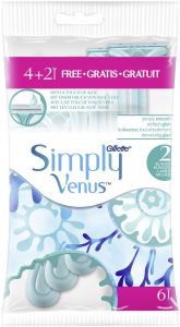 GILLETTE SIMPLY VENUS 2 WEGWERPMESJES PAK 6 STUKS