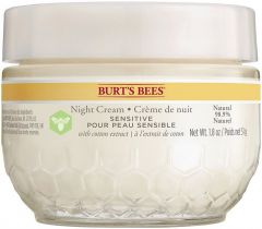 BURT'S BEES SENSITIVE NIGHT CREAM NACHTCREME POT 51 GRAM