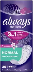 ALWAYS DAILIES FRESH & PROTECT NORMAL INLEGKRUISJES DOOSJE 30 STUKS