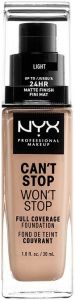 NYX CAN'T STOP WON'T STOP LIGHT FULL COVERAGE FOUNDATION POMP 30 ML