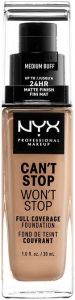 NYX CAN'T STOP WON'T STOP MEDIUM BUFF FULL COVERAGE FOUNDATION POMP 30 ML