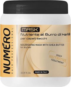 NUMERO NOURISHING SHEA BUTTER HAIR MASK HAARMASKER POT 1000 ML