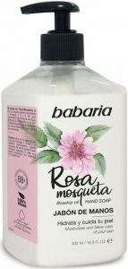 BABARIA ROSEHIP OIL HAND SOAP HANDZEEP POMP 500 ML