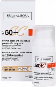 BELLA AURORA ANTI-DARK SPOTS LIGHT SHADE COLOUR CREAM CC CREAM POMP 30 ML