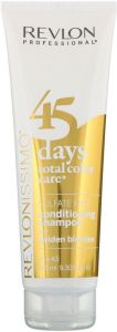 REVLON PROFESSIONAL REVLONISSIMO 45 DAYS TOTAL COLOR CARE CONDITIONING SHAMPOO FOR GOLDEN BLONDES SHAMPOO TUBE 275 ML