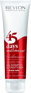 REVLON PROFESSIONAL REVLONISSIMO 45 DAYS TOTAL COLOR CARE CONDITIONING SHAMPOO FOR BRAVE REDS SHAMPOO TUBE 275 ML