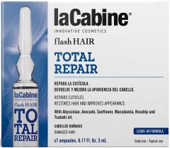 LA CABINE FLASH HAIR TOTAL REPAIR SERUM AMPULLEN DOOSJE 7 X 5 ML