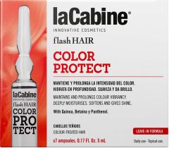 LA CABINE FLASH HAIR COLOR PROTECT SERUM AMPULLEN DOOSJE 7 X 5 ML
