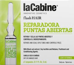 LA CABINE FLASH HAIR SPLIT END REGENARATOR SERUM AMPULLEN DOOSJE 7 X 5 ML