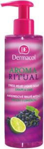 DERMACOL AROMA RITUAL STRESS RELIEF LIQUID SOAP GRAPE & LIME VLOEIBARE ZEEP POMP 250 ML