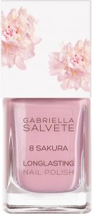 GABRIELLA SALVETE FLOWER SHOP LONGLASTING 8 SAKURA NAIL POLISH NAGELLAK POTJE 11 ML