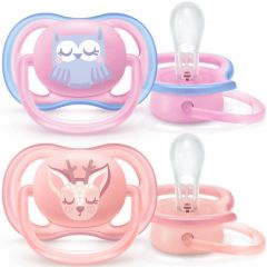 PHILIPS AVENT ULTRA AIR 0-6 MAANDEN ROZE/BLAUW FOPSPEEN 2 STUKS