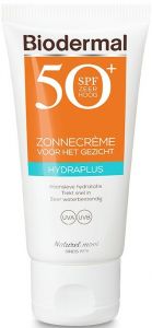 BIODERMAL HYDRAPLUS SPF 50+ ZONNECREME VOOR HET GEZICHT TUBE 50 ML