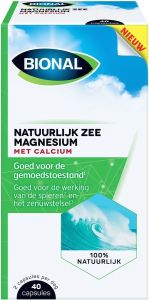 BIONAL NATUURLIJK ZEE MAGNESIUM MET CALCIUM CAPSULES DOOSJE 40 STUKS