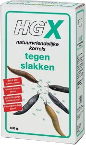 HG X NATUURVRIENDELIJKE KORRELS TEGEN SLAKKEN DOOSJE 400 GRAM