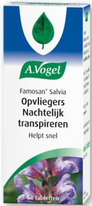 A. VOGEL FAMOSAN SALVIA OPVLIEGERS NACHTELIJK TRANSPIREREN TABLETTEN POT 60 STUKS